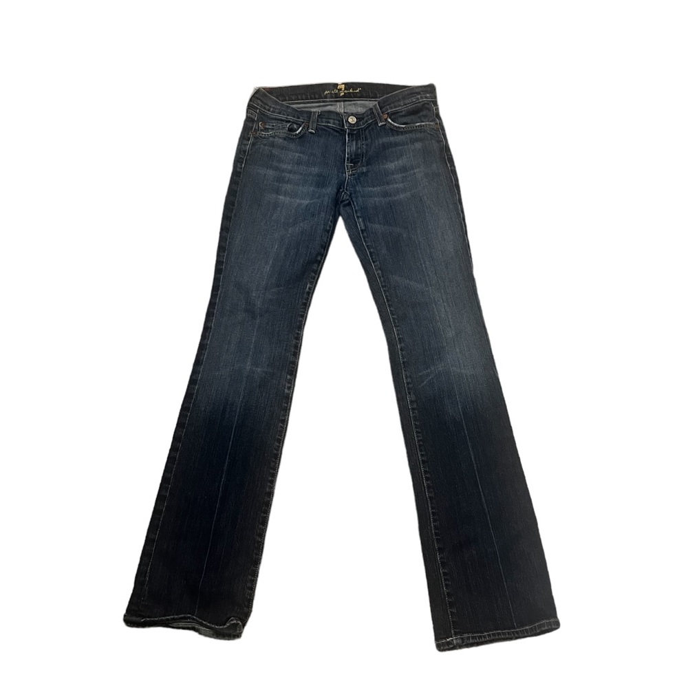7 for all Mankind Low Rise Straight Jeans